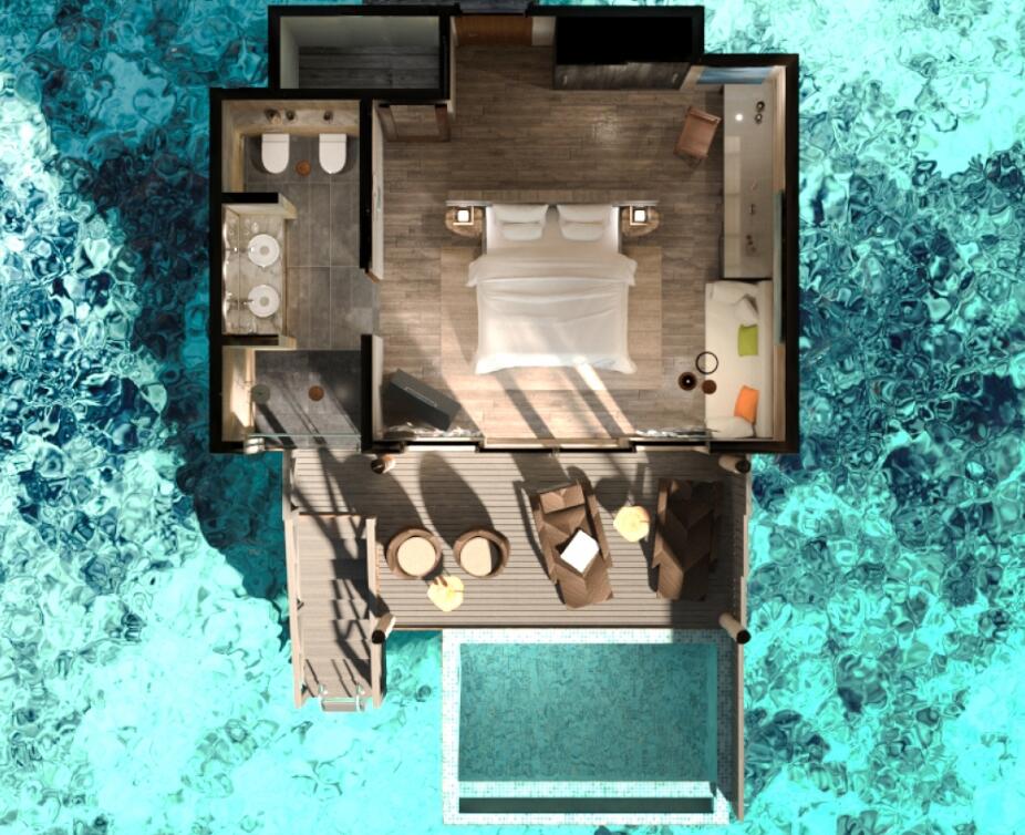 马尔代夫你和我度假村水屋